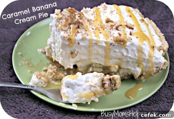 Caramel Banana Cream Pie