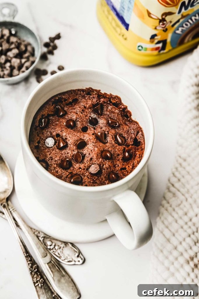 Mug cake nesquik