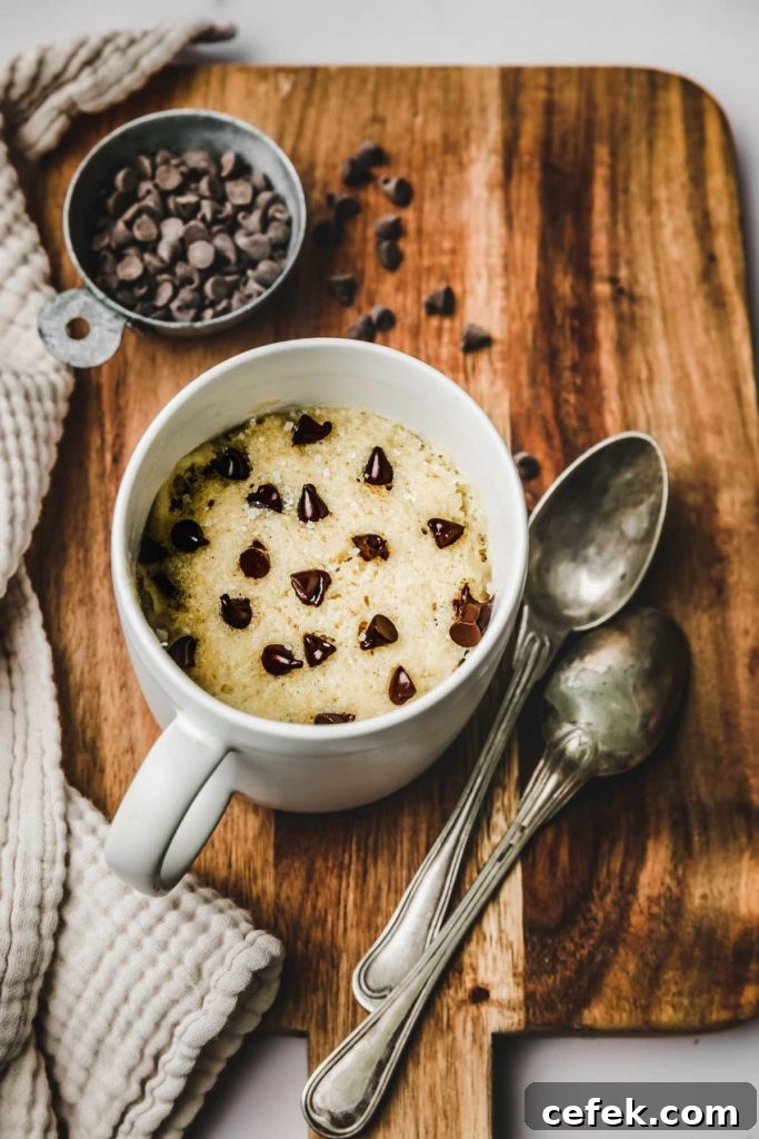 Mug cake cookie