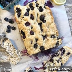 blueberry scone loaf