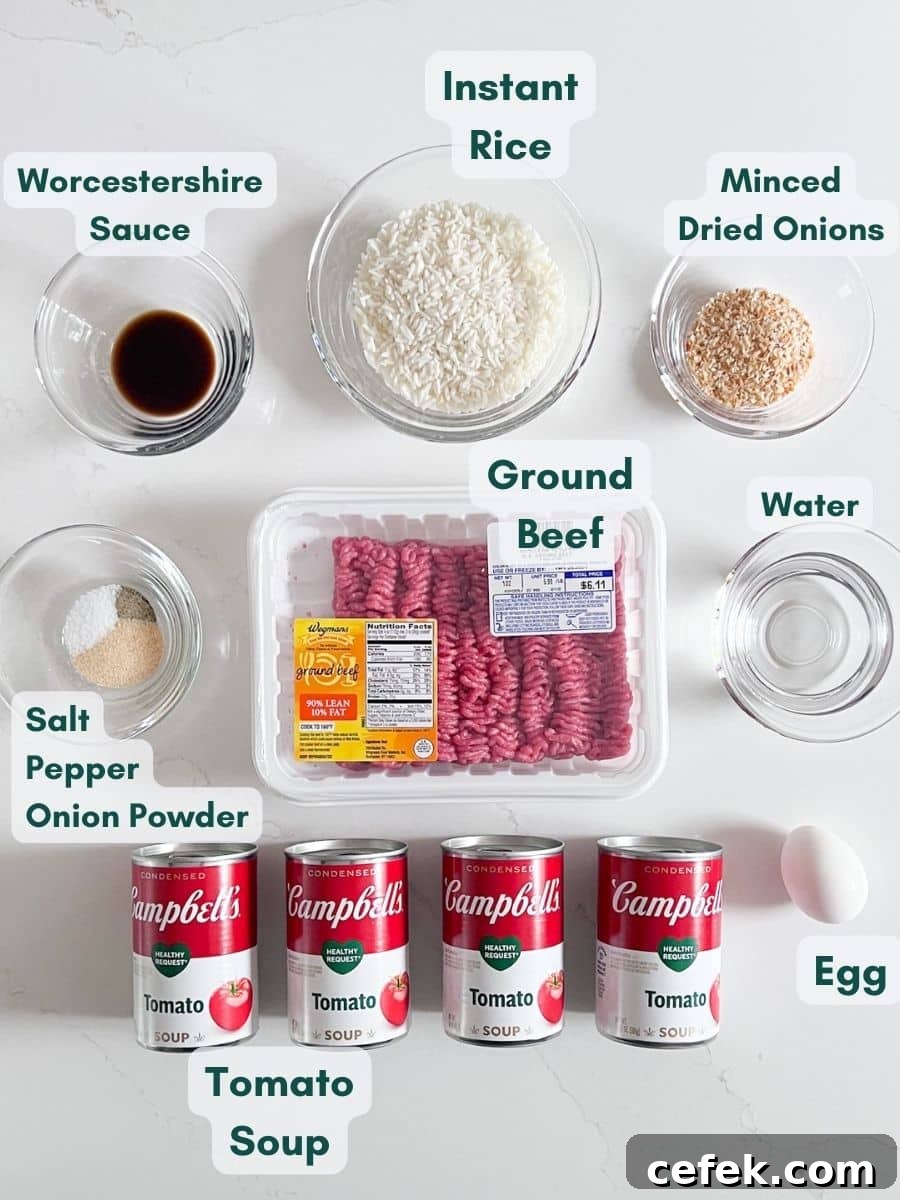 An image of labeled recipe ingredients.