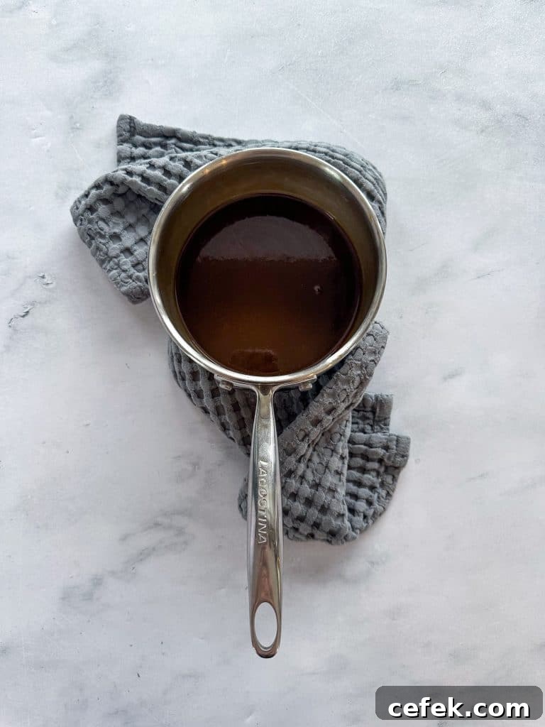 Spiced rum caramel sauce