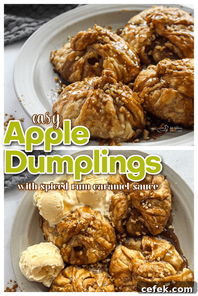 Apple dumpling on plate