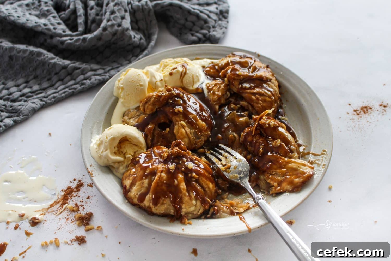 Baked dumplings on board