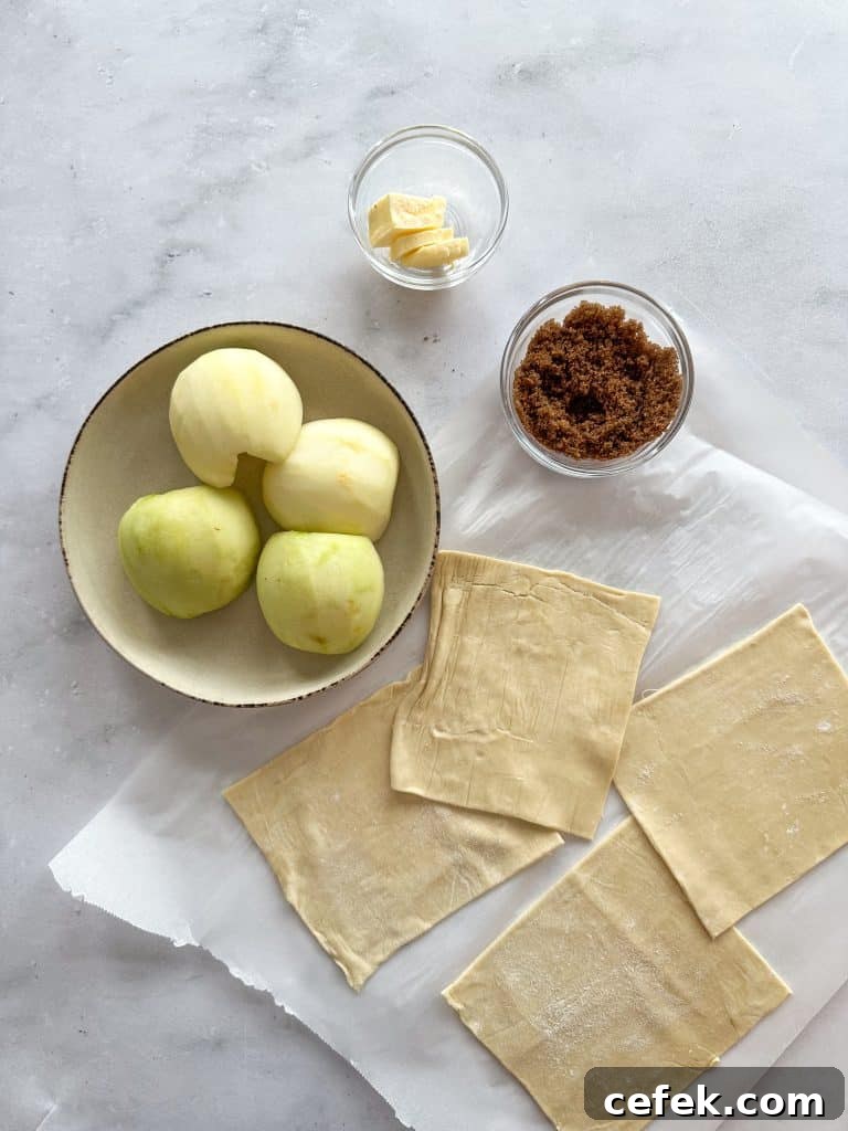 Wrapped apple dumplings