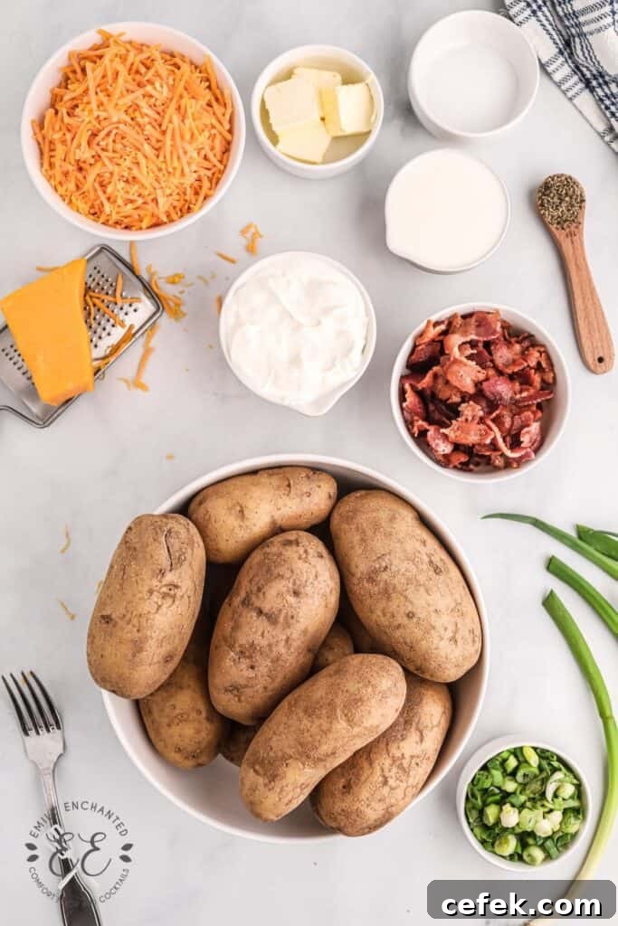 Loaded Potato Casserole Ingredients