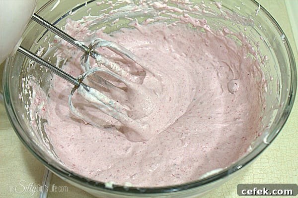 Add in the cranberry sauce and whip until everything is mixed together evenly.