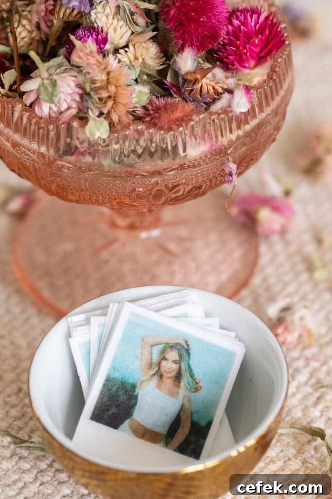 Edible photos for cocktails.