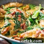 Low Carb Creamy Tuscan Chicken