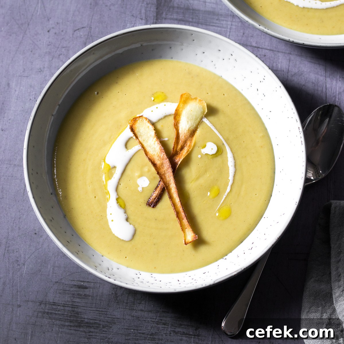 Vegan Curried Parsnip Soup
