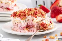No-Bake Strawberry Shortcake Icebox Cake Recipe