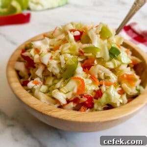 Amish Pepper Cabbage: Tangy Country-Style Side Dish 9 a bowl of PA Dutch pepper cabbage.