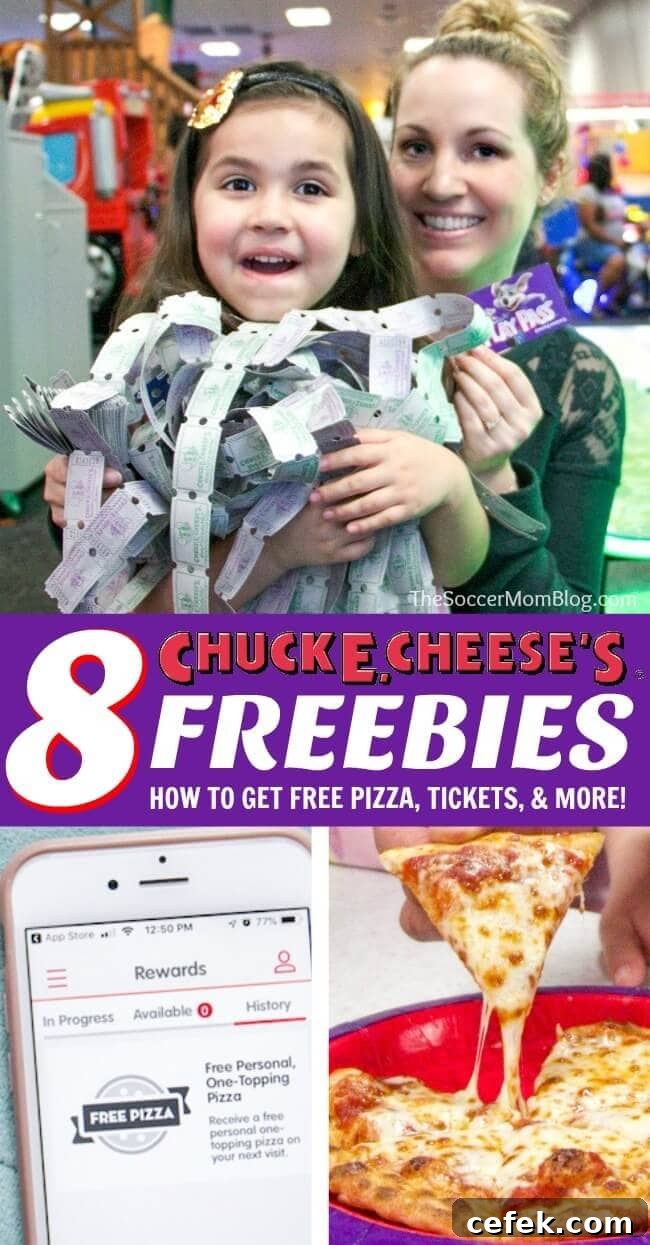 8 Free Items You Can Claim at Chuck E. Cheese: Pizza, Tickets and More 2 Insider secrets to get lots of fun Chuck E. Cheese's freebies — free pizza, free tickets, and more!
