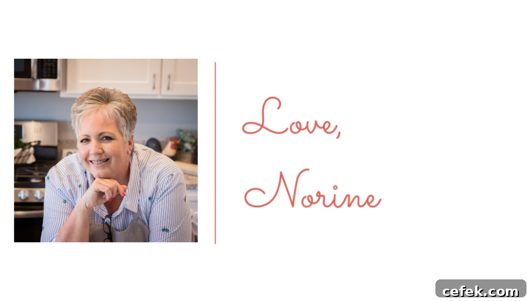 Photo and signature for Norine of Norine's Nest.