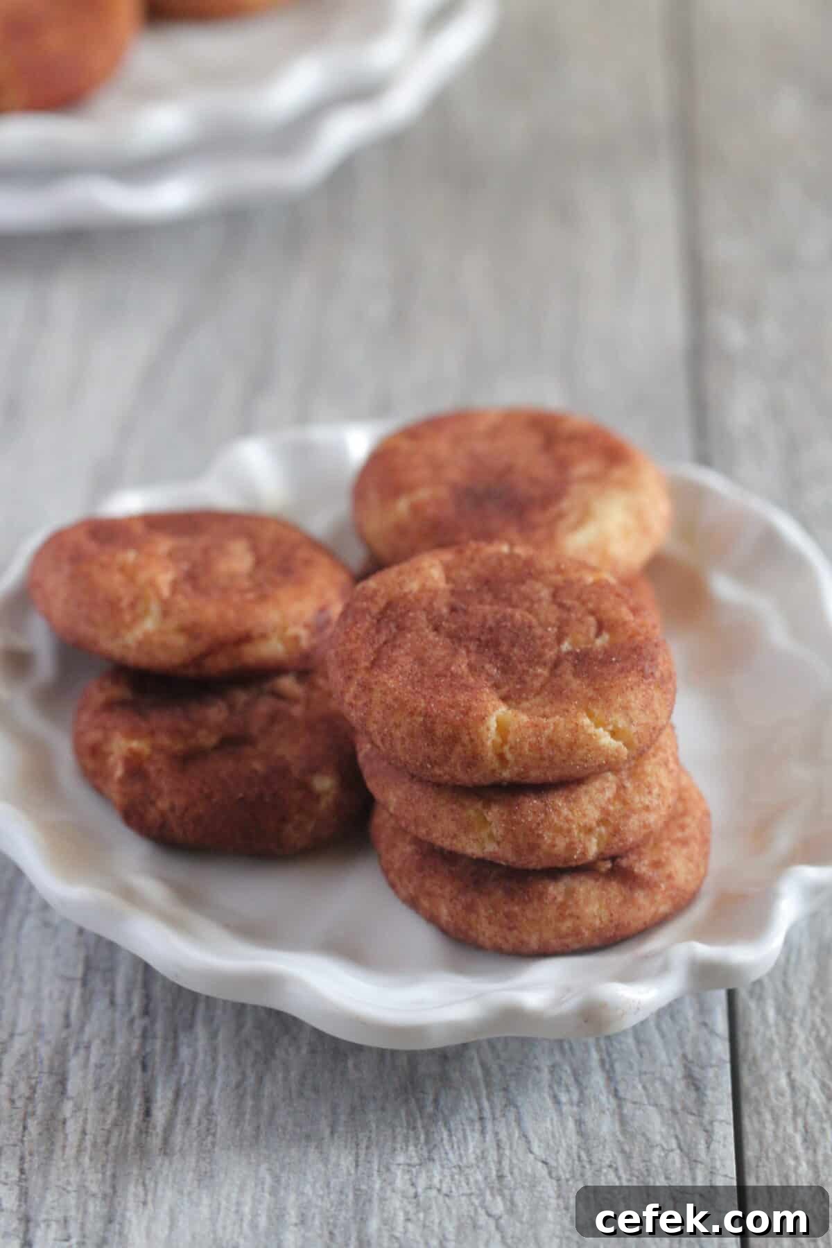 Chocolate Mint Snickerdoodle Cookies: Soft, Chewy & Minty 2 snickerdoodle recipe on serving plate