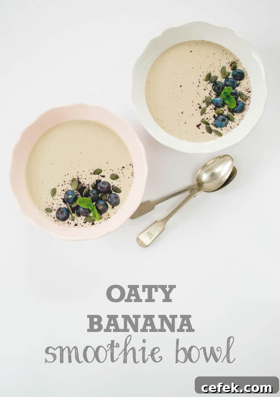 Oaty Banana Smoothie Bowl