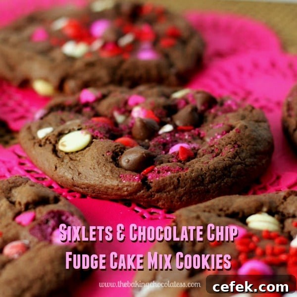 Sixlets Cookie Mix Cookies: Colorful Candy Bake Recipe 4 Sixlets & Chocolate Chip Fudge Cake Mix Cookies candy recipe