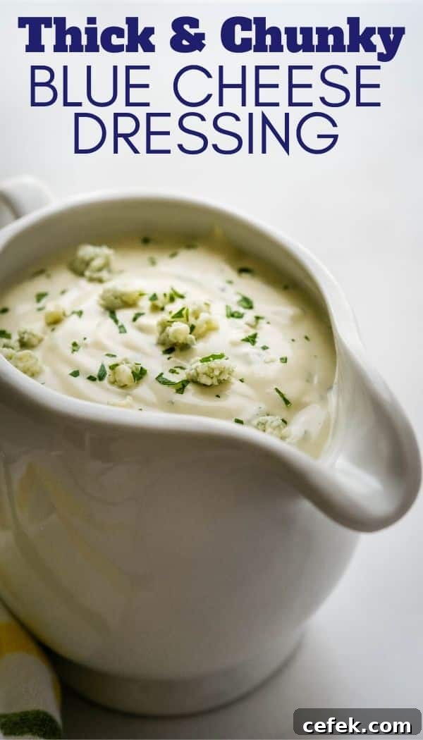 Homemade Chunky Blue Cheese Dressing for Wings and Salads 10 img 71126 9