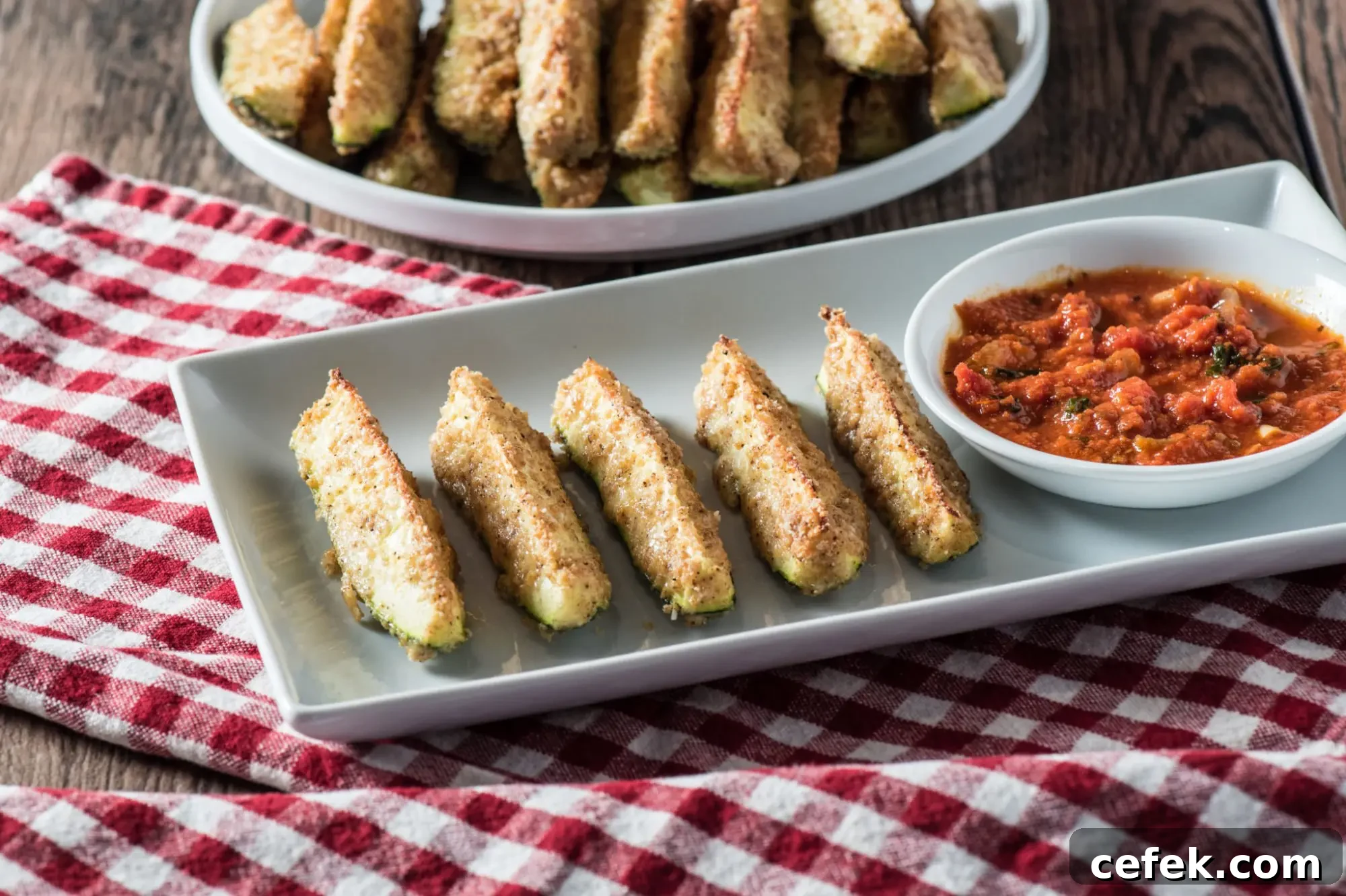 Oven-Baked Zucchini Parmesan Garlic Fries: Crispy Low-Carb Snack 8 Cover shot