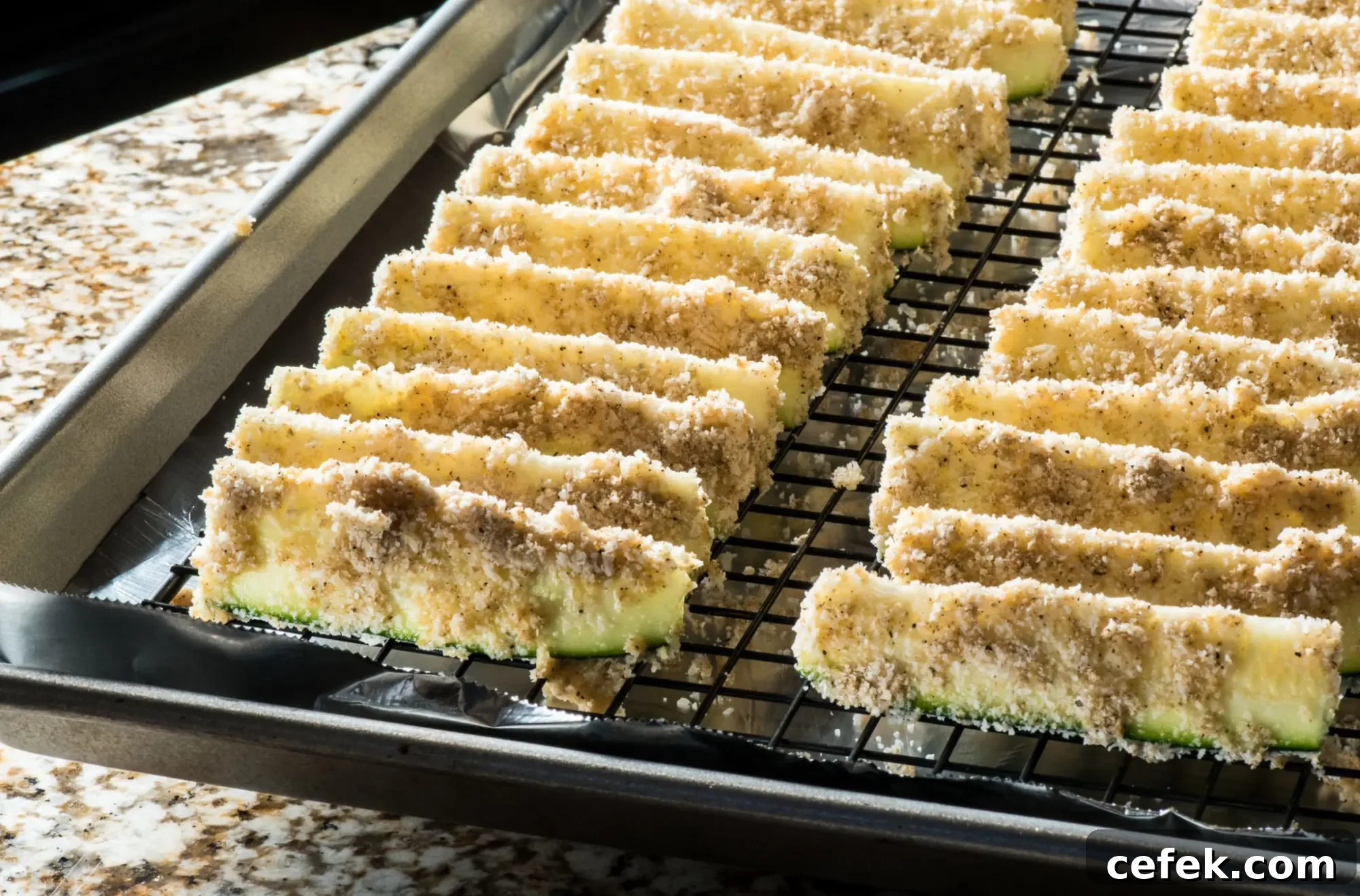 Oven-Baked Zucchini Parmesan Garlic Fries: Crispy Low-Carb Snack 4 Pre-cooked zucchini fries