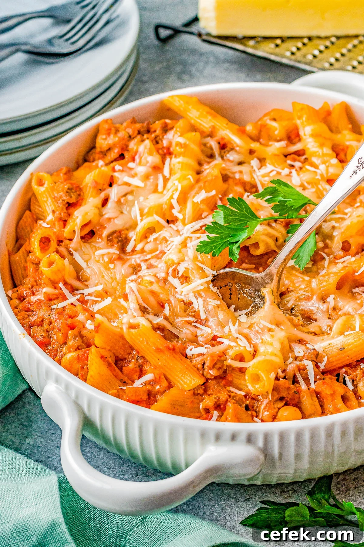 Baked Pasta e Fagioli Casserole: Cheesy Italian Bean Pasta 2 Pasta e Fagioli al Forno