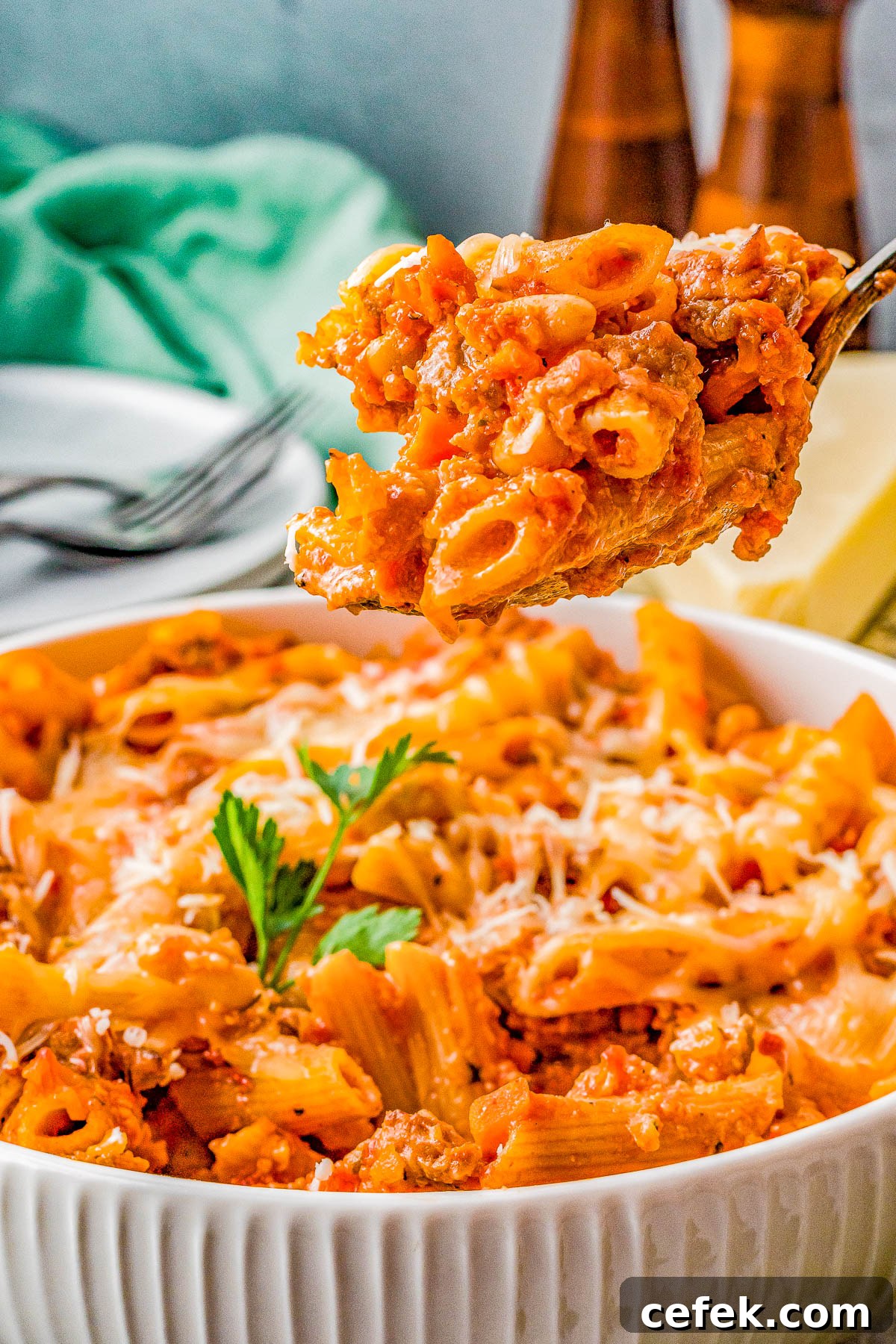 Baked Pasta e Fagioli Casserole: Cheesy Italian Bean Pasta 7 Pasta e Fagioli al Forno