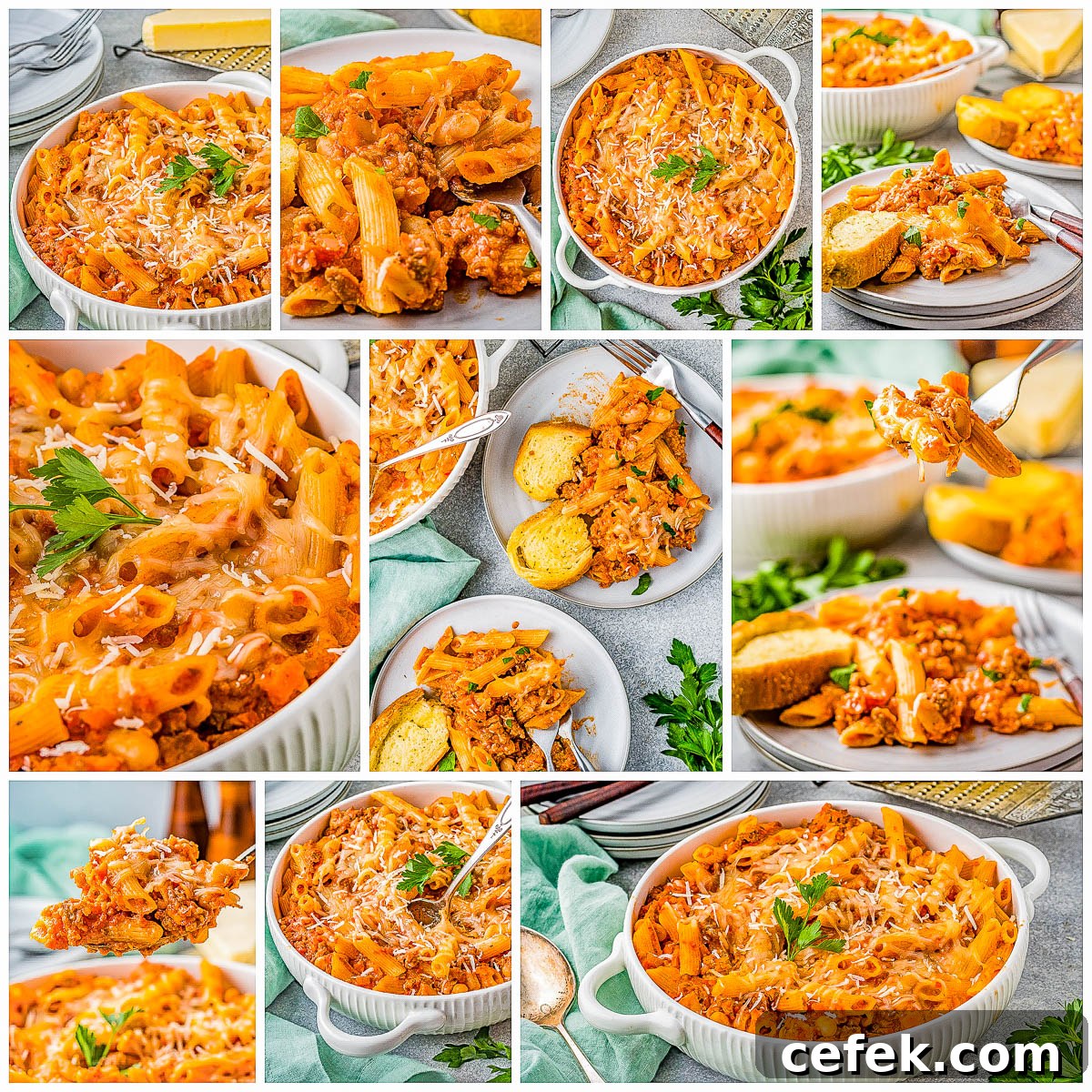 Baked Pasta e Fagioli Casserole: Cheesy Italian Bean Pasta 9 Pasta e Fagioli al Forno