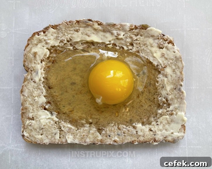Crispy Toast Topped with Gooey Cheesy Eggs 6 Cheesy Egg Toast Open Faced Breakfast Sandwich
