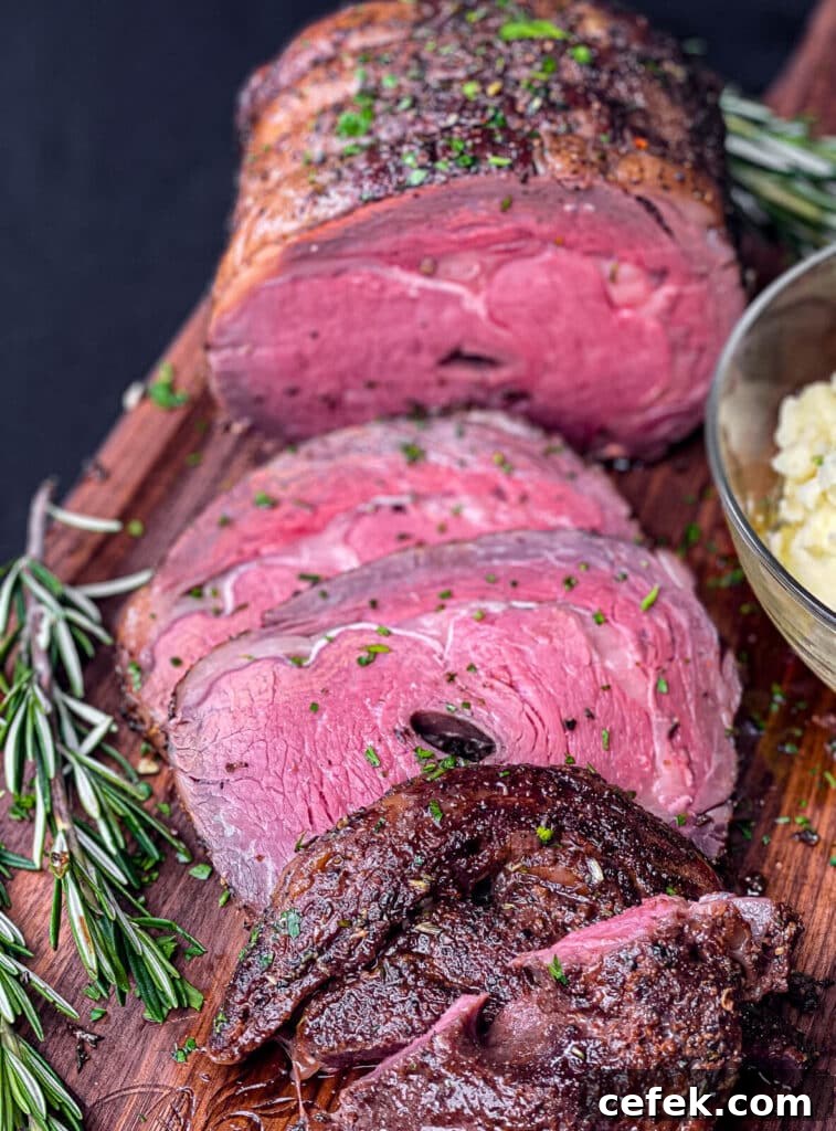 Rotisserie Prime Rib: How to Cook a Tender, Juicy Roast 4 hole in beef roast from a rotisserie spit