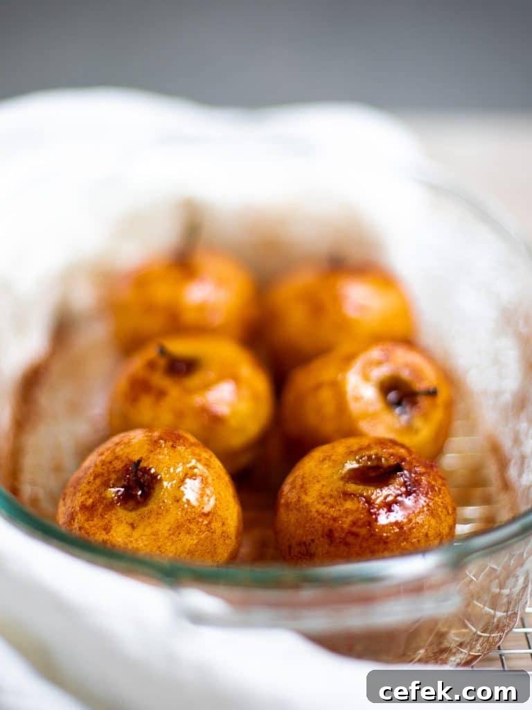 Oven-Baked Cinnamon Apples Recipe 3 6 baked cinnamon apples in a baking dish