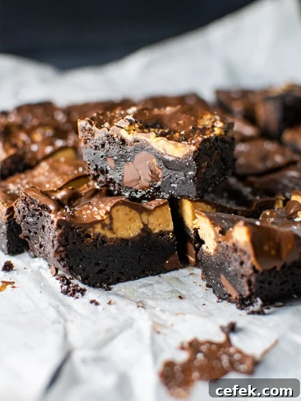 No-Bake 2-Ingredient Peanut Butter Cups 9 Peanut butter brownies image