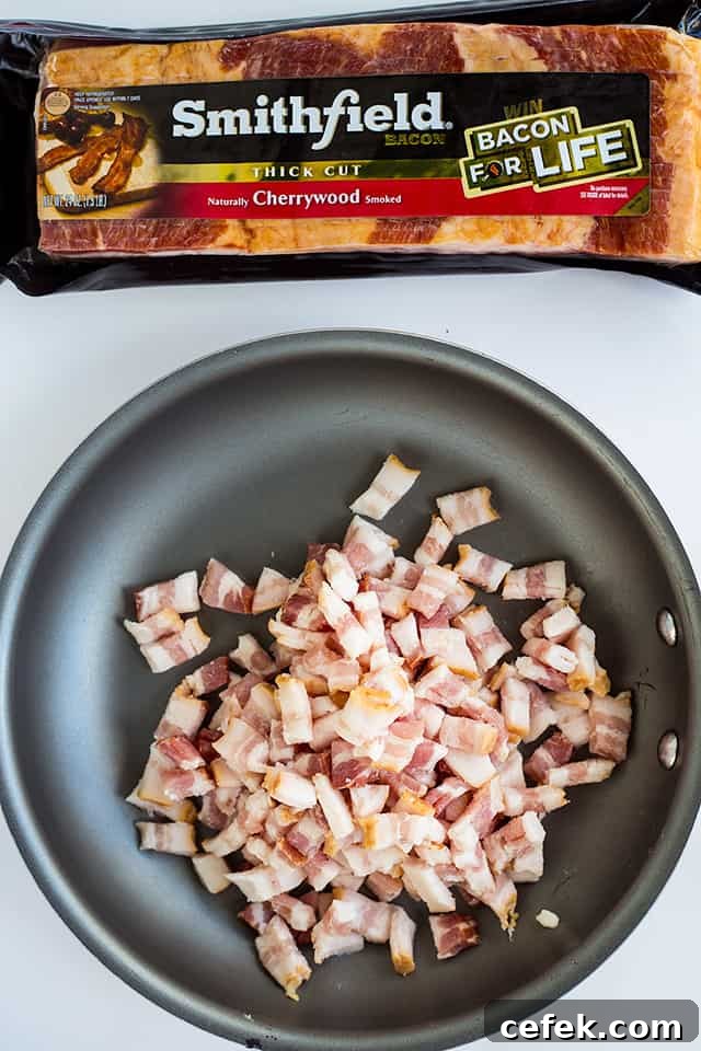 Maple bacon caramel in process maple bacon caramel in process
