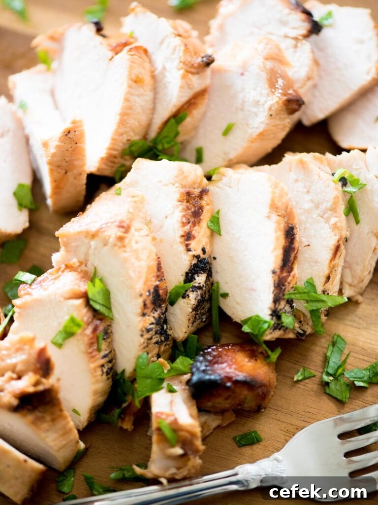 Juicy Marinated Grilled Chicken Recipe 2 sliced marinated grilled chicken