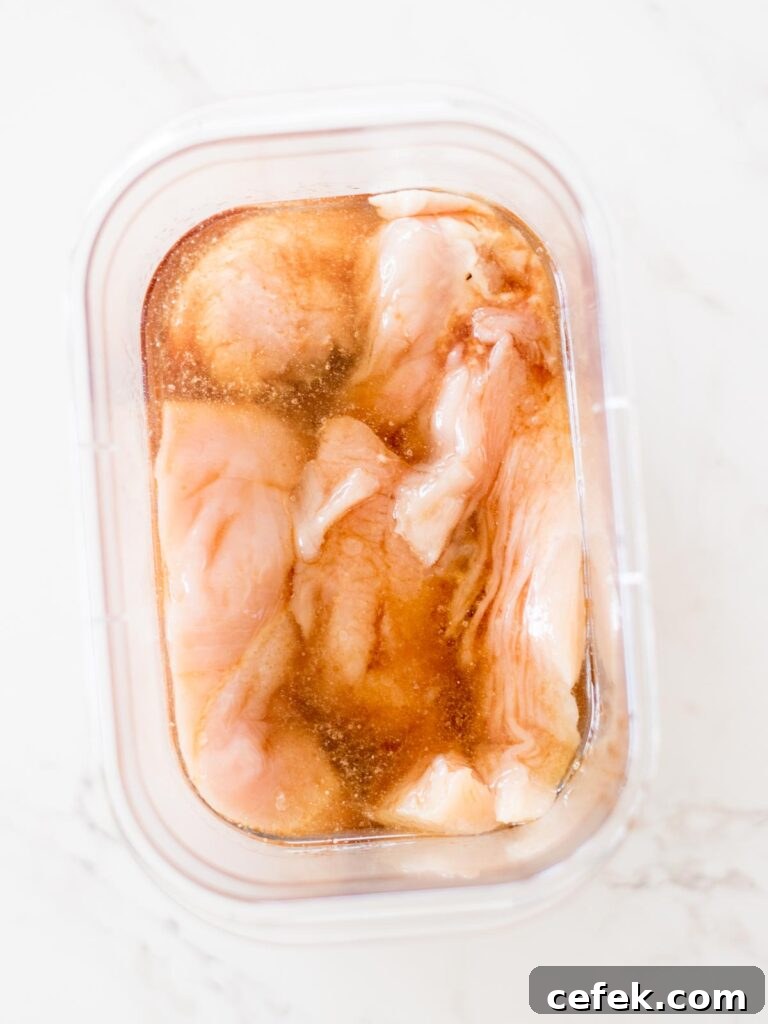 Juicy Marinated Grilled Chicken Recipe 5 chicken in marinade