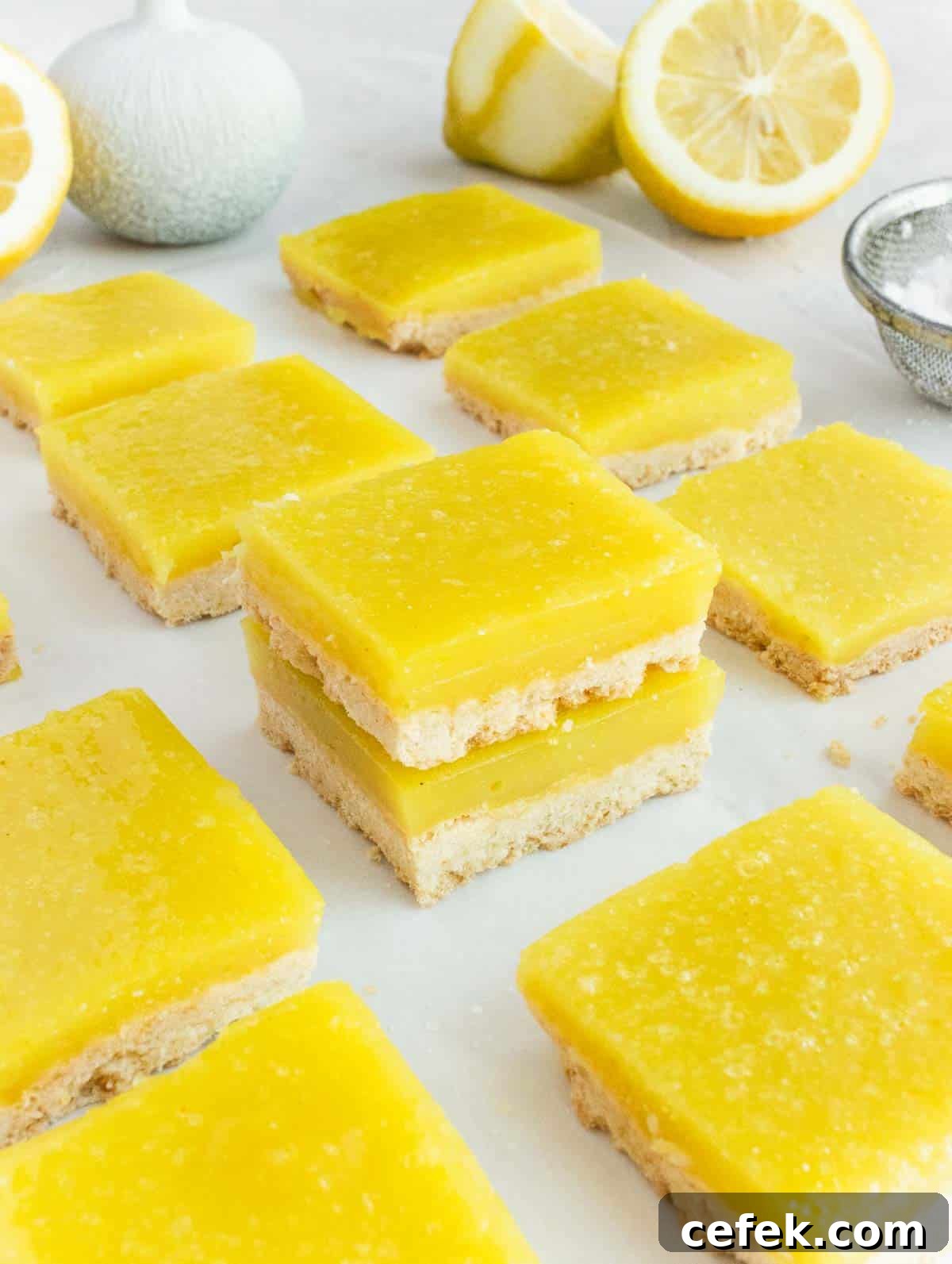 Tangy Vegan Lemon Bars with Shortbread Crust 5 vegan lemon bars