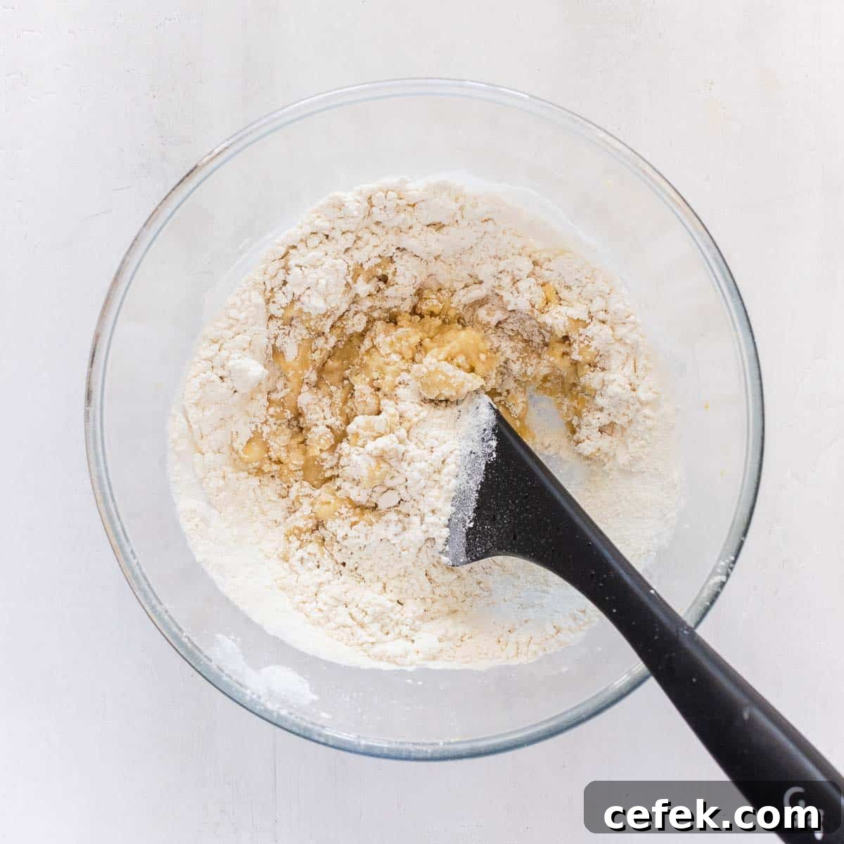 Tangy Vegan Lemon Bars with Shortbread Crust 7 dry ingredients in a bowl
