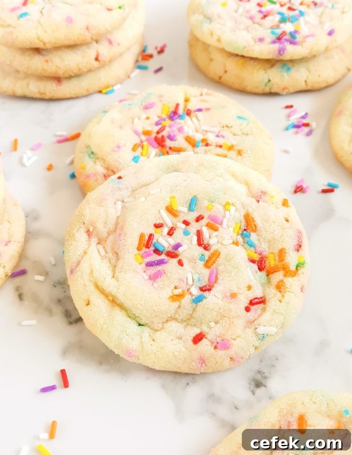 Soft Chewy Powdered Sugar Crinkle Cookies 3 Chewy Powdered Sugar Cookies with Sprinkles - An easy dessert recipe to make for the holidays or anytime of the year!