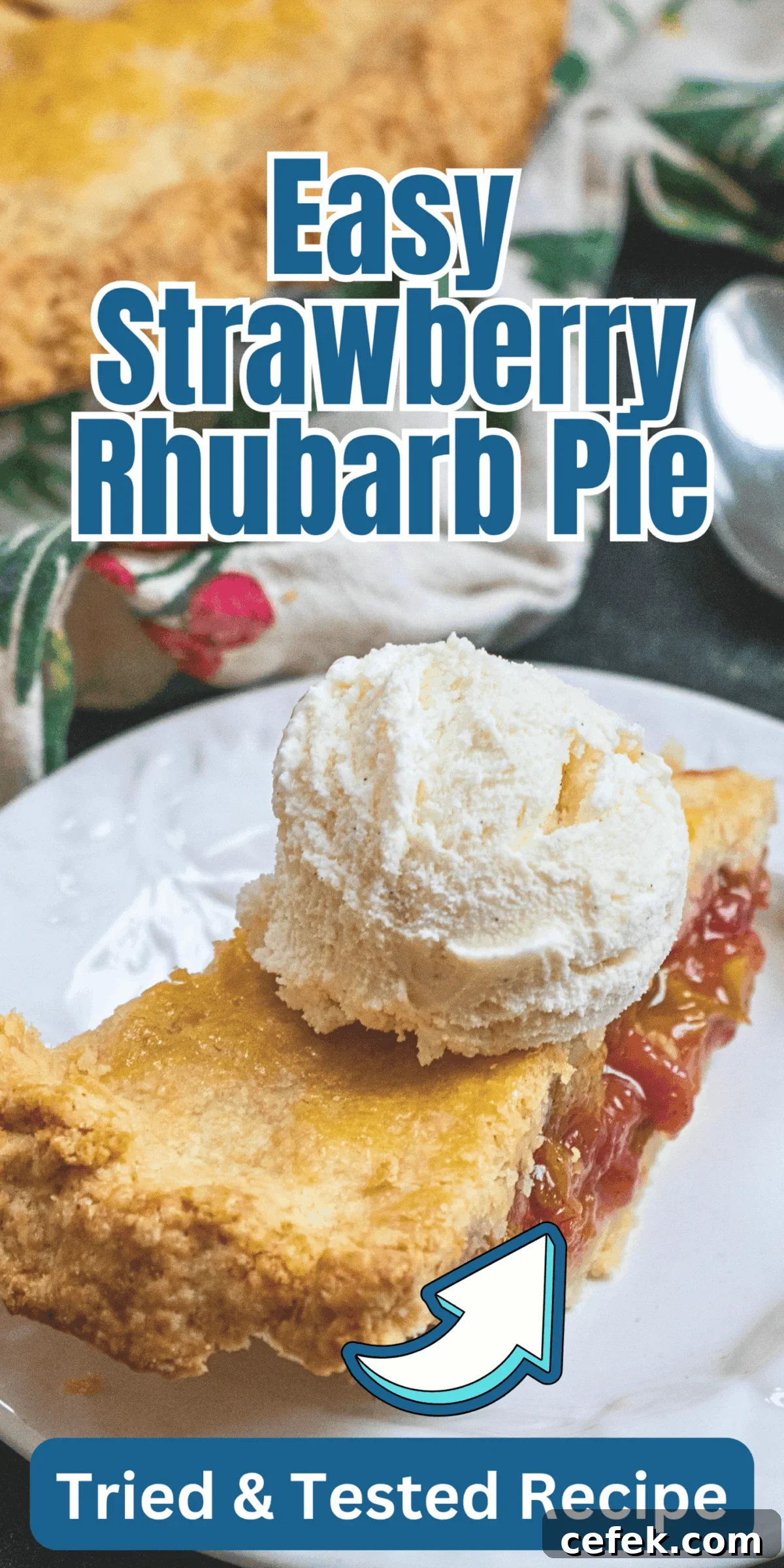 Classic Strawberry Rhubarb Pie Recipe 3 Strawberry Rhubarb Pie Image Pin
