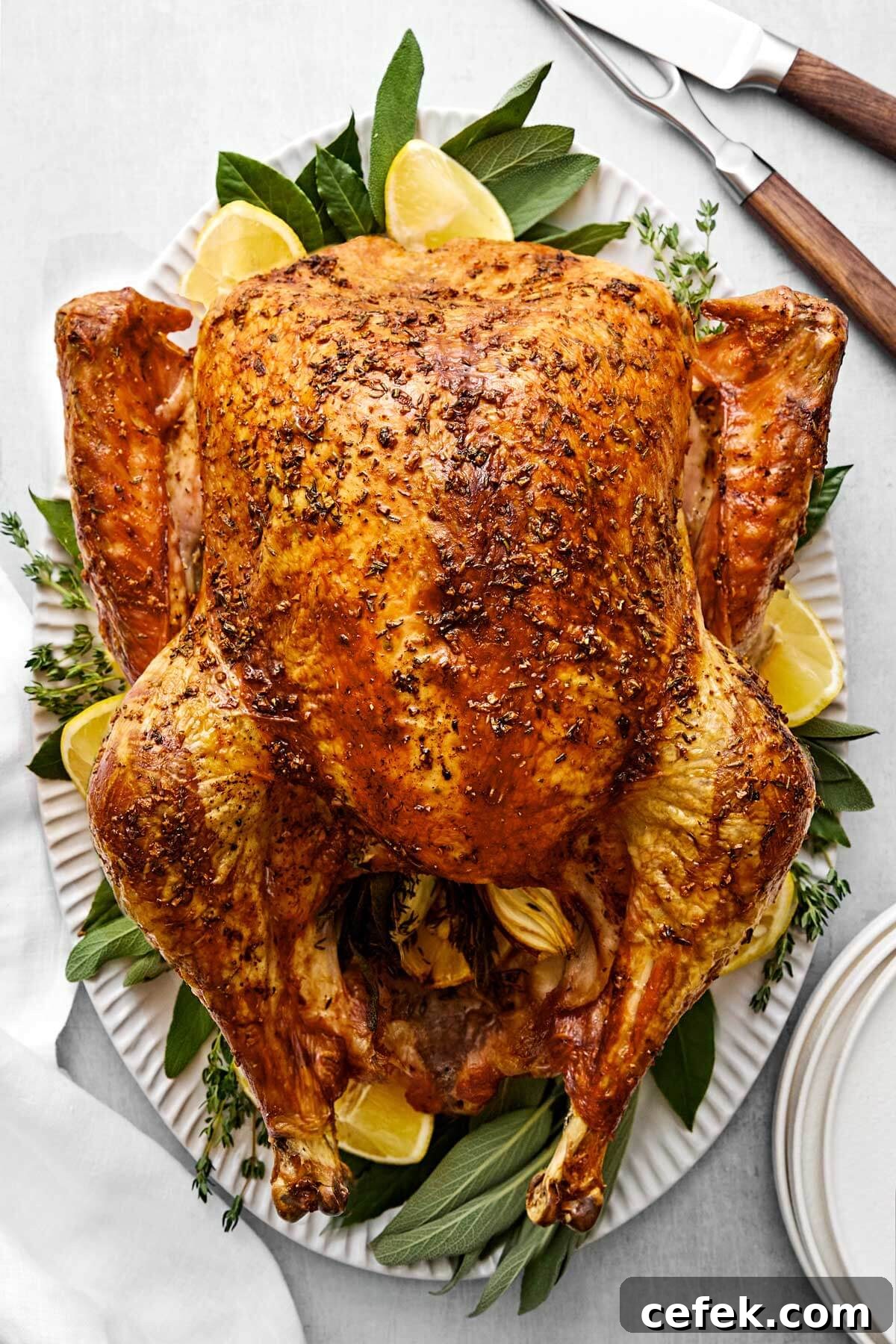Gluten-Free Thanksgiving Menu: Recipes for a Festive Feast 3 Cooked Thanksgiving turkey on a serving platter.