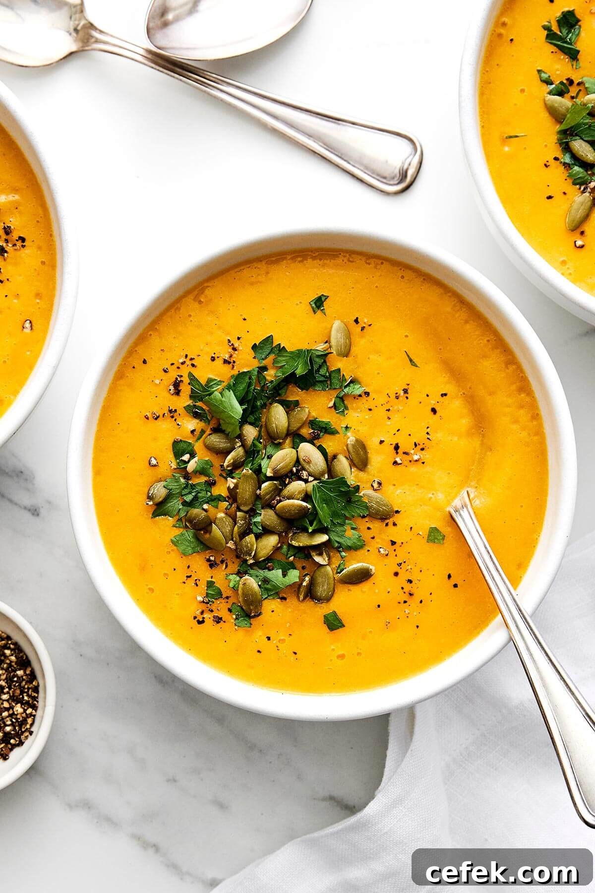 Gluten-Free Thanksgiving Menu: Recipes for a Festive Feast 23 A bowl of butternut squash soup.