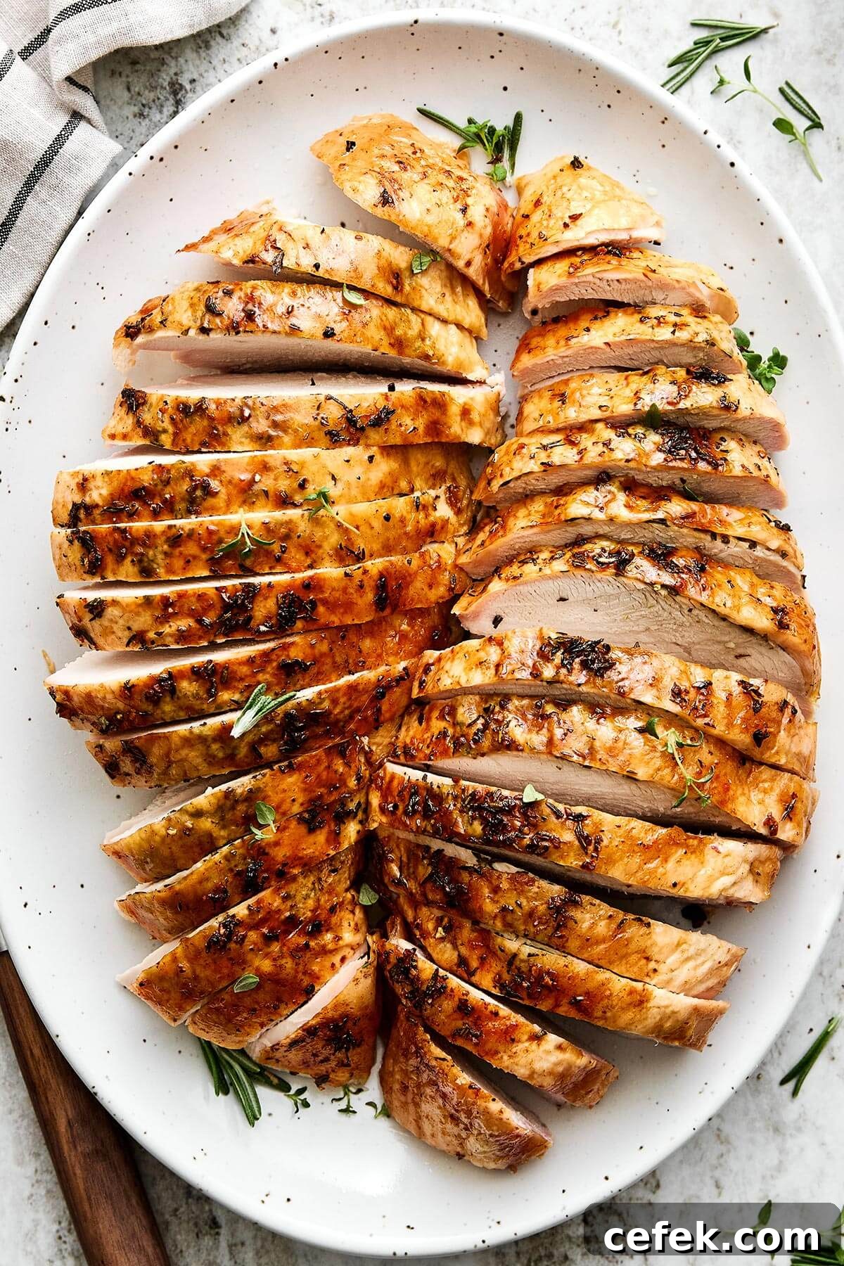 Gluten-Free Thanksgiving Menu: Recipes for a Festive Feast 4 A plate of roasted turkey breast.