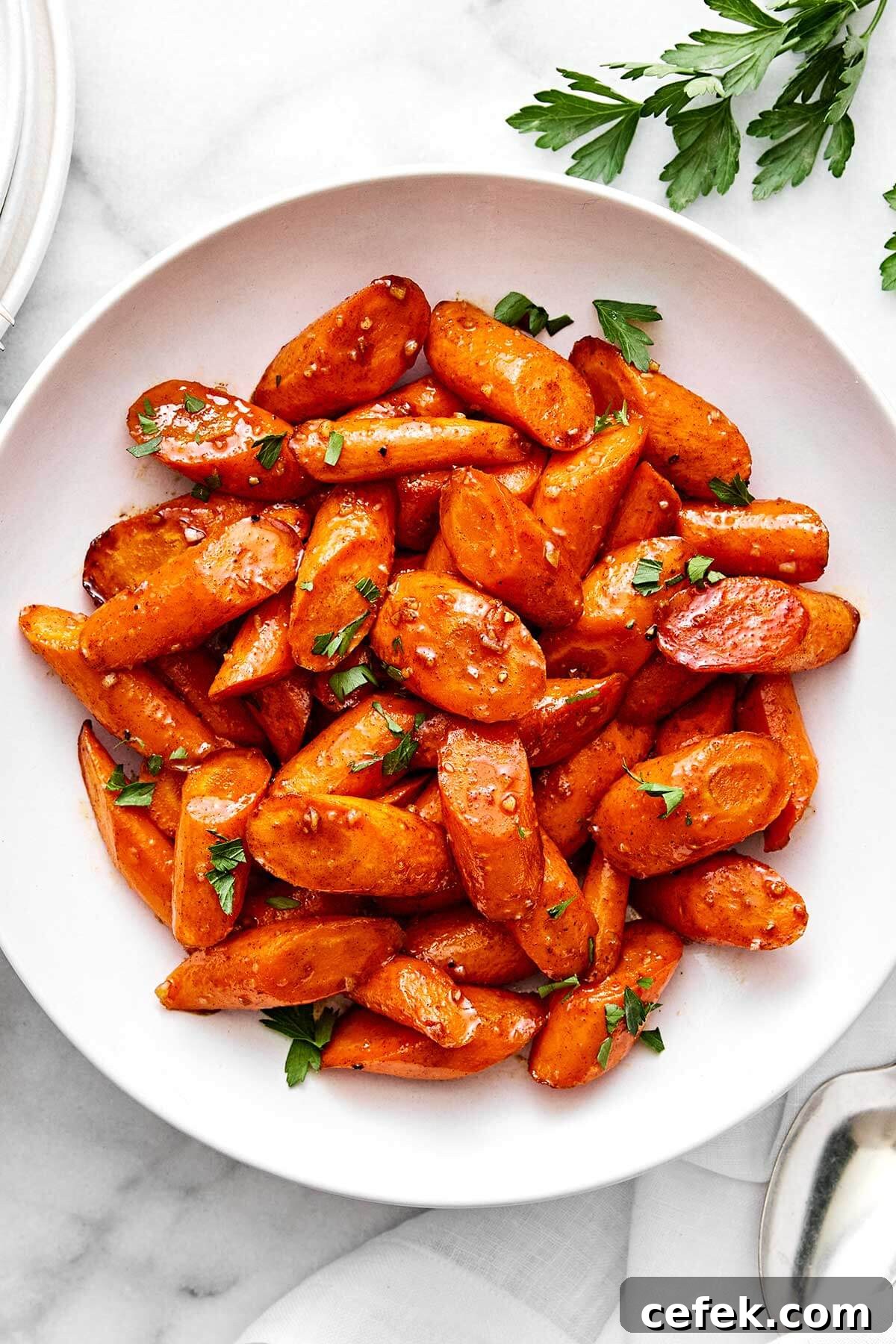 Gluten-Free Thanksgiving Menu: Recipes for a Festive Feast 8 A bowl of honey glazed carrots.
